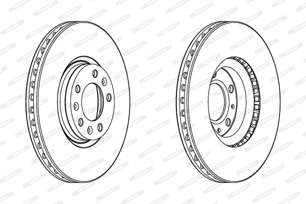 FERODO DDF2156C - Тормозной диск PREMIER