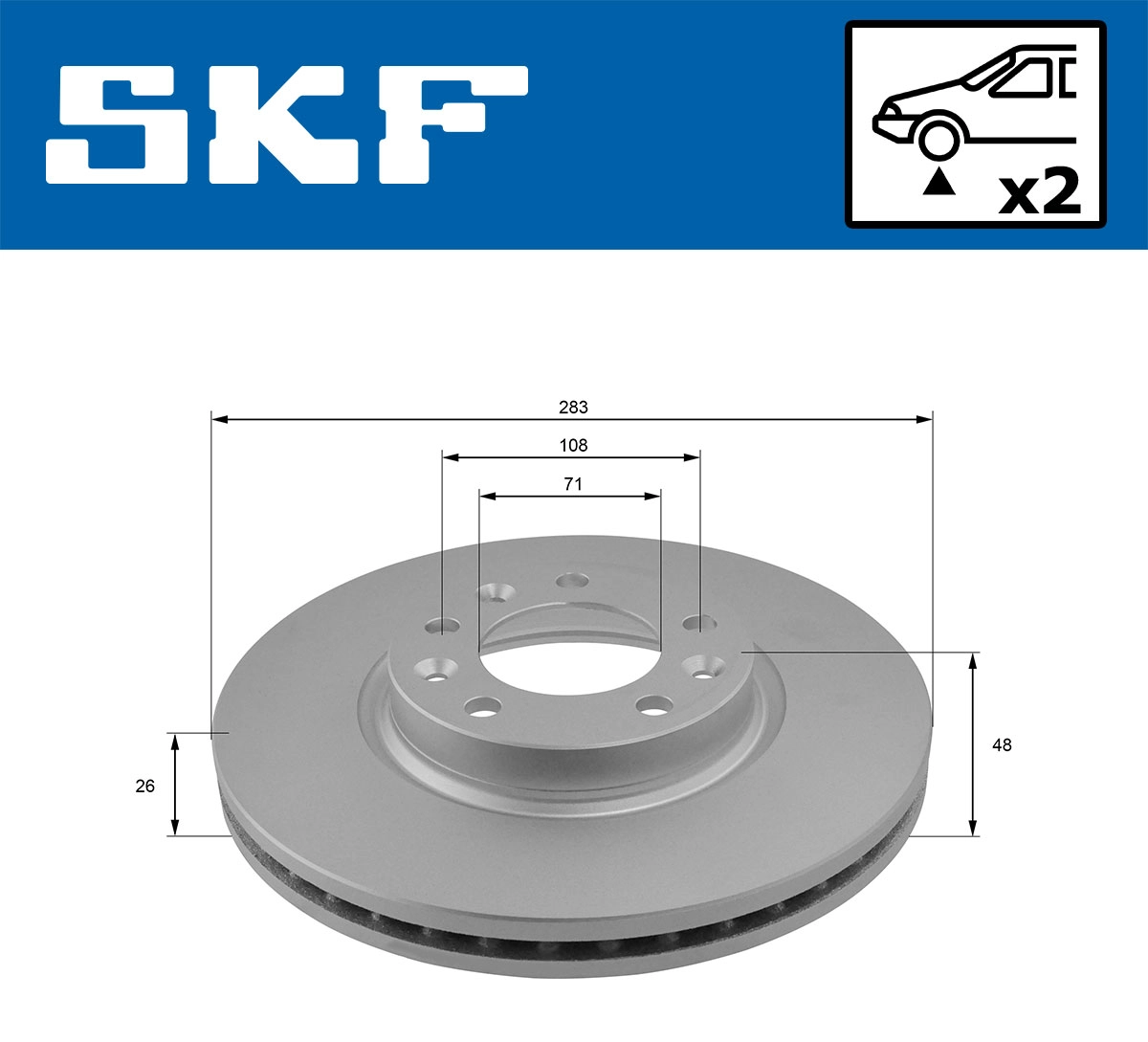 SKF VKBD 80061 V2 - Тормозные диски