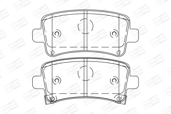 CHAMPION 573313CH - Тормозные колодки 