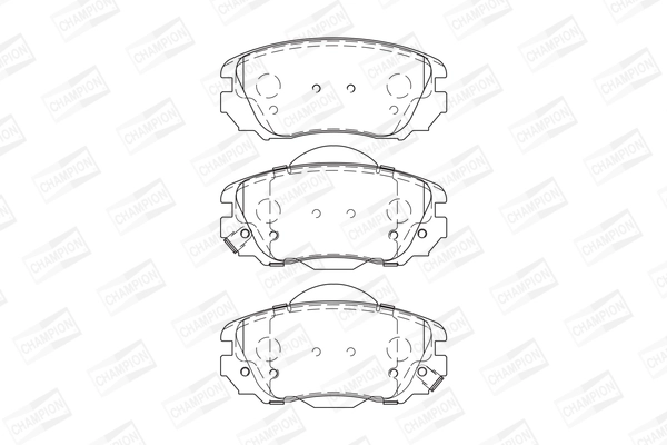 CHAMPION 573269CH - Тормозные колодки 