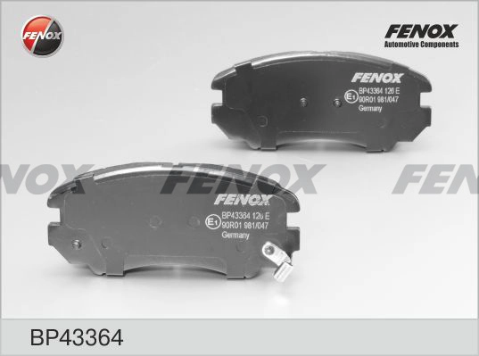 FENOX BP43364 - Тормозные колодки 