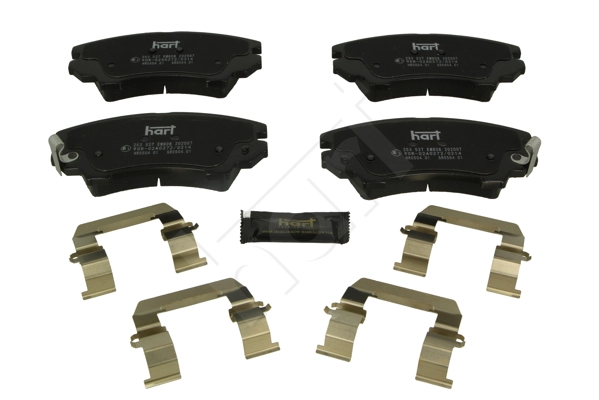 HART 253 537 - Комплект тормозных колодок, дисковый тормоз PREMIUM LINE