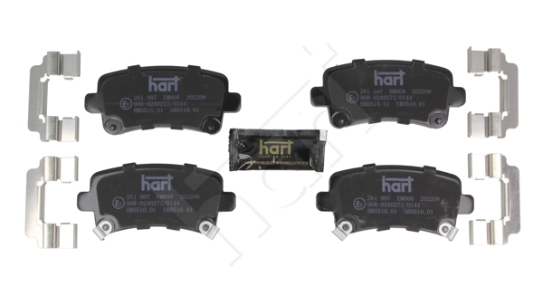 HART 261 997 - Комплект тормозных колодок, дисковый тормоз PREMIUM LINE