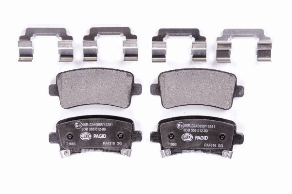HELLA 8DB 355 012-991 - Тормозные колодки 