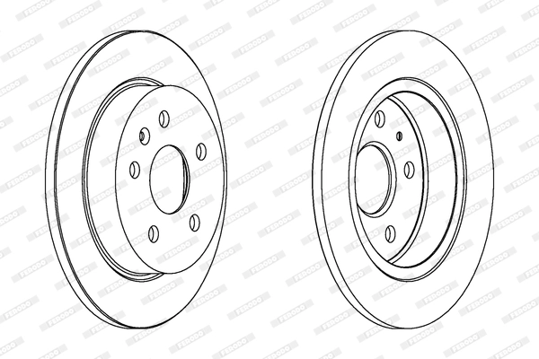 FERODO DDF1804C - Тормозной диск PREMIER