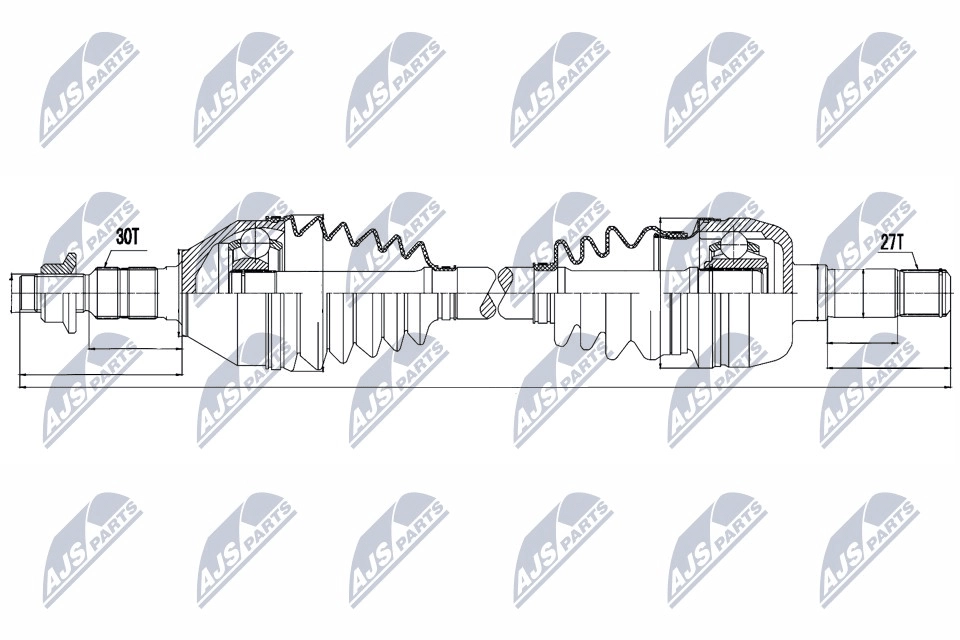 Приводной вал (полуось)