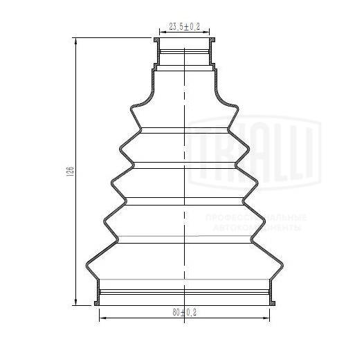 TRIALLI FG 2101 - Пыльник ШРУСа