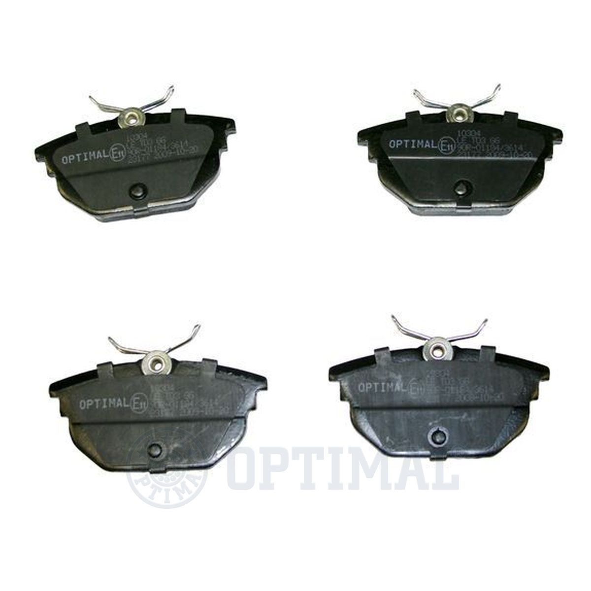 OPTIMAL BP-10304 - Тормозные колодки 