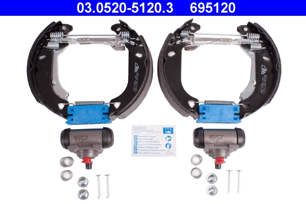 ATE 03.0520-5120.3 - Комплект тормозных колодок Original ATE TopKit