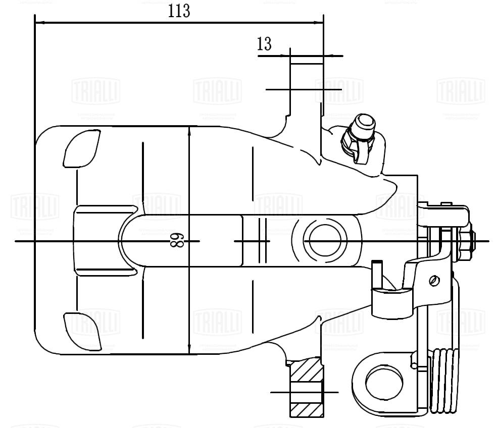 TRIALLI CF 550119 - Тормозной суппорт