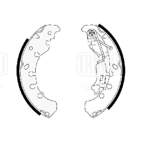 TRIALLI GF 4559 - Барабанные колодки
