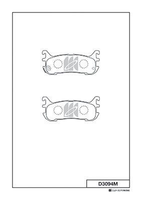 MK KASHIYAMA D3094M - Тормозные колодки 
