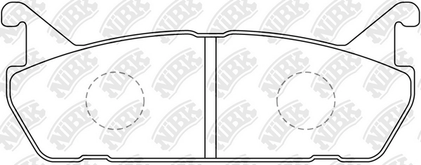 NIBK PN5198 - Тормозные колодки 