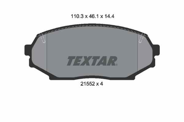 TEXTAR 2155202 - Тормозные колодки 