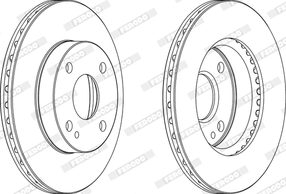 FERODO DDF497 - Тормозной диск PREMIER