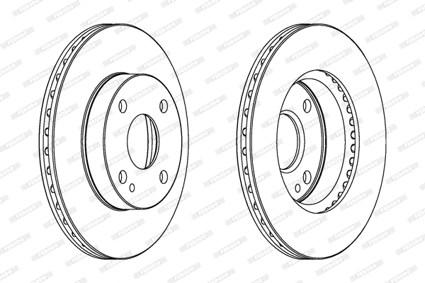 FERODO DDF497 - Тормозной диск PREMIER