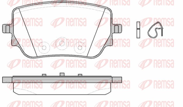 REMSA 1829.00 - Тормозные колодки 