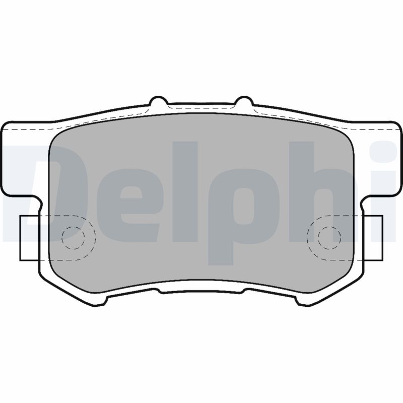DELPHI LP1507 - Тормозные колодки 