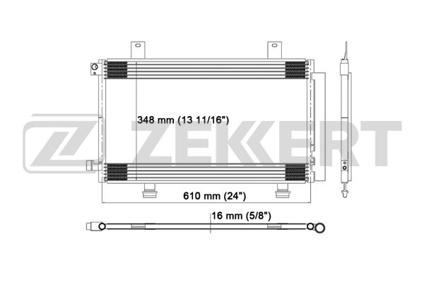ZEKKERT MK-3173 - Радиатор кондиционера