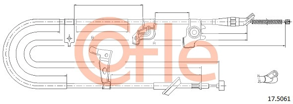 COFLE 92.17.5061 - Трос ручника