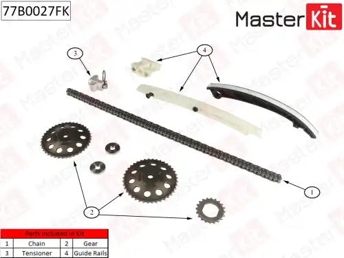 MASTERKIT 77b0027fk - к-кт цепи ГРМ