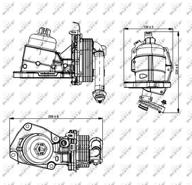 NRF 31354 - Корпус масляного фильтра
