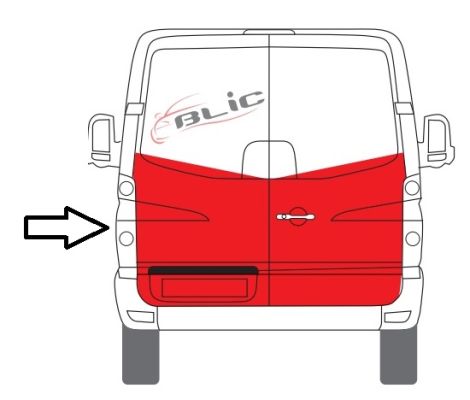 BLIC 6016-00-3548153P - Обшивка двери