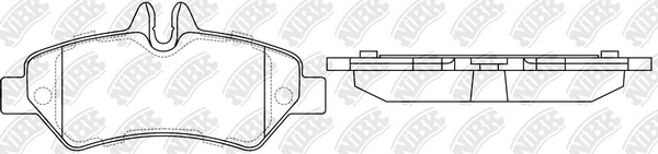 NIBK PN0412 - Тормозные колодки 