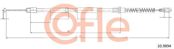 COFLE 10.9894 - Трос ручника