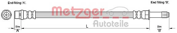 METZGER 4110278 - Тормозные шланги