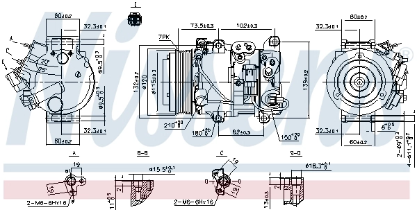 NISSENS 890158 - Компрессор кондиционера