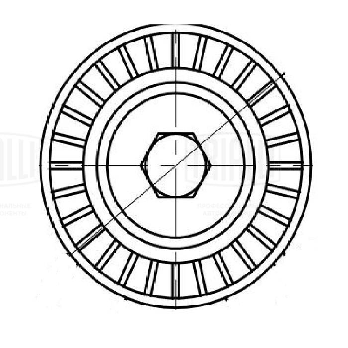 TRIALLI CM 5541 - Ролик обводной приводного ремня
