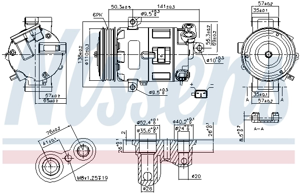 NISSENS 89400 - Компрессор кондиционера