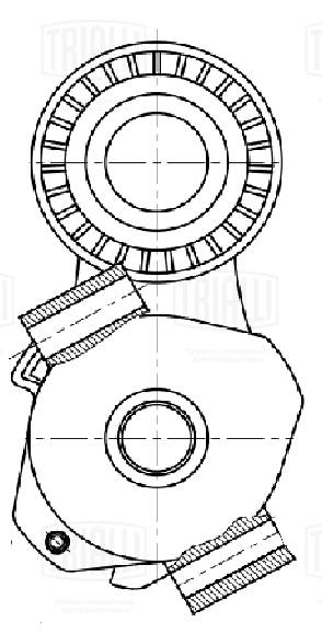 TRIALLI CM 5434 - Натяжитель ремня генератора