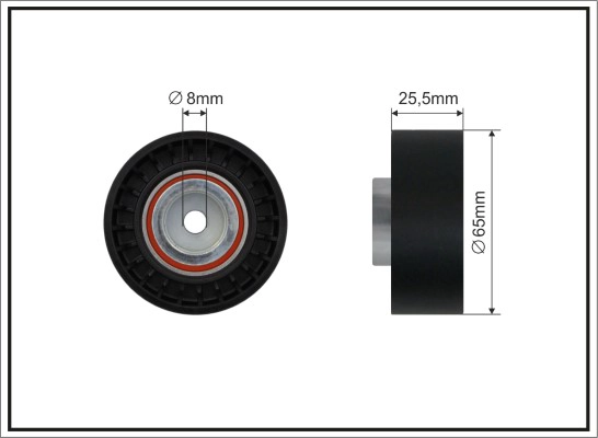 CAFFARO 05-06 - Ролик обводной приводного ремня