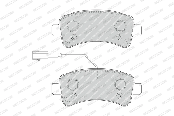 FERODO FVR4950 - Комплект тормозных колодок, дисковый тормоз PREMIER ECO FRICTION