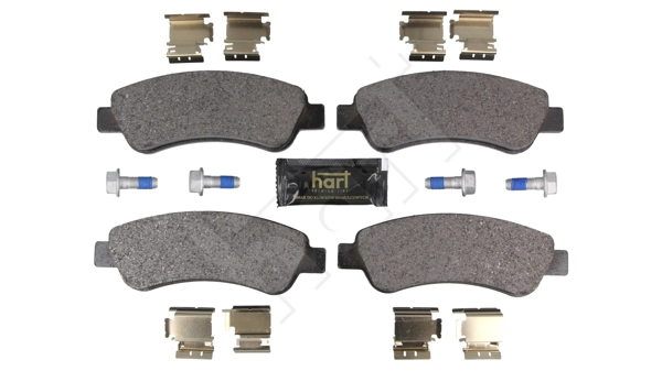 HART 262 197 - Комплект тормозных колодок, дисковый тормоз PREMIUM LINE