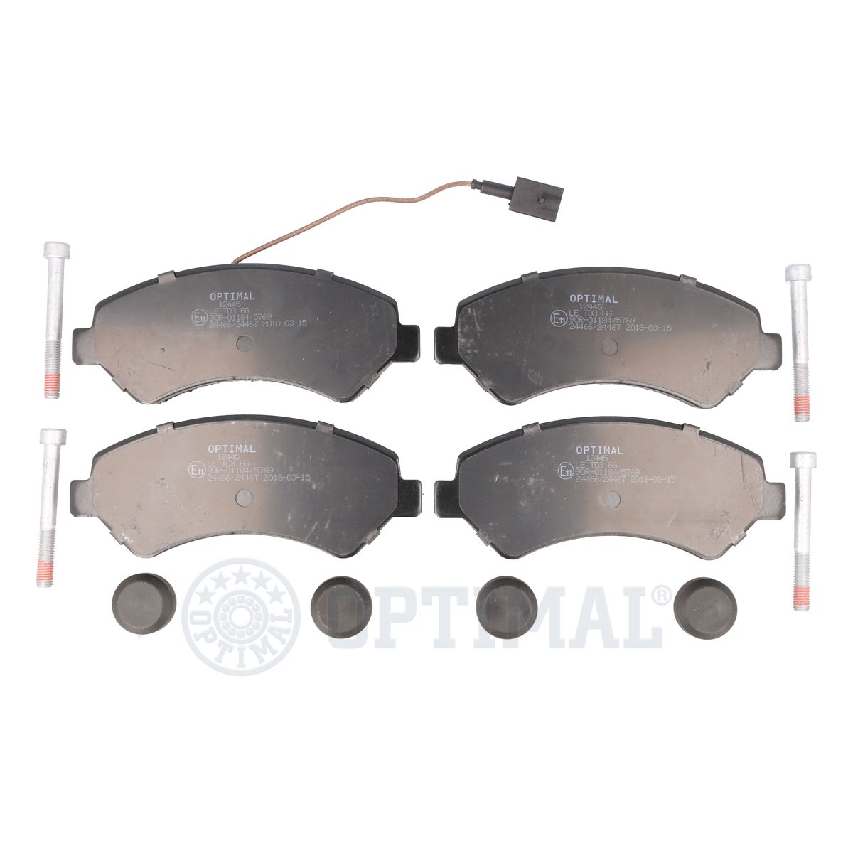 OPTIMAL BP-12445 - Тормозные колодки 