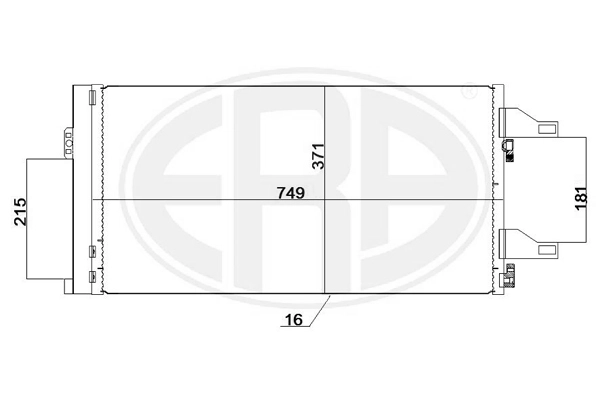 ERA 667247 - Радиатор кондиционера