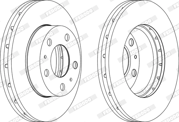 FERODO DDF1718-1 - Тормозной диск PREMIER
