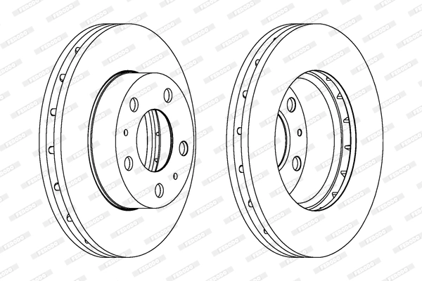 FERODO DDF1718-1 - Тормозной диск PREMIER