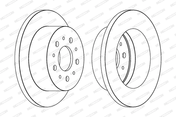 FERODO DDF1653C - Тормозной диск PREMIER Coat+ disc