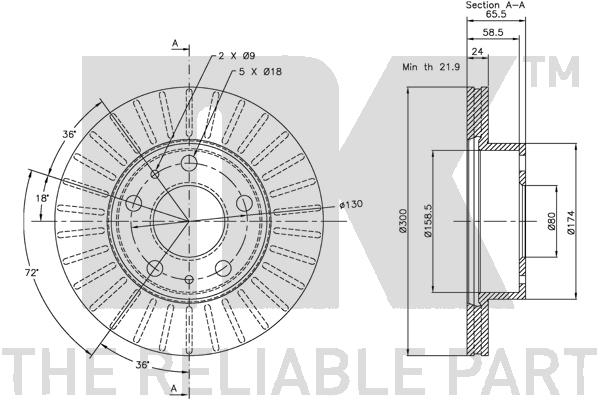 NK 209946 - Тормозные диски