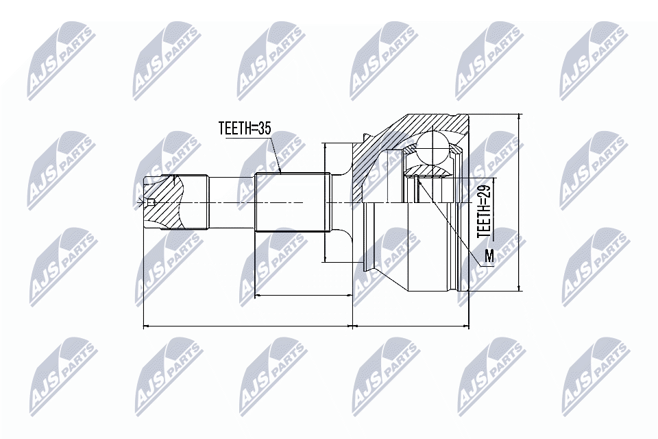 NTY NPZ-FT-038 - ШРУС