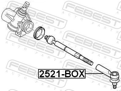FEBEST 2521-BOX - Рулевой наконечник