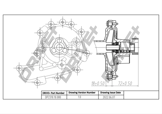 DR!VE+ DP2310.10.080 - Водяной насос - помпа