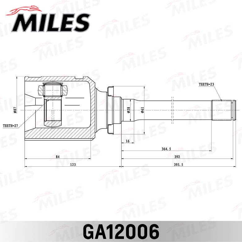 MILES GA12006 - ШРУС