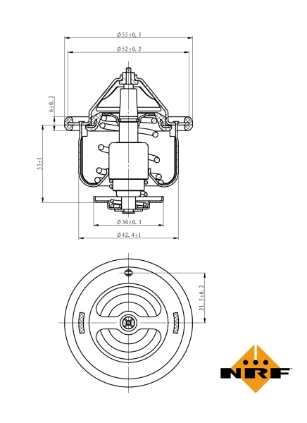 NRF 725110 - Термостат, охлаждающая жидкость EASY FIT
