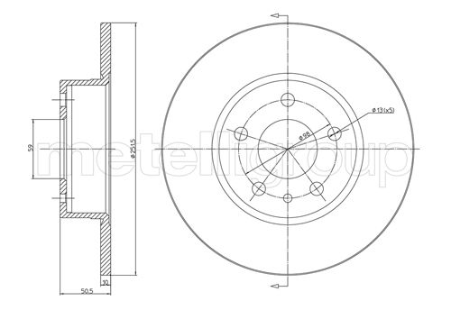 CIFAM 800-368C - Тормозные диски