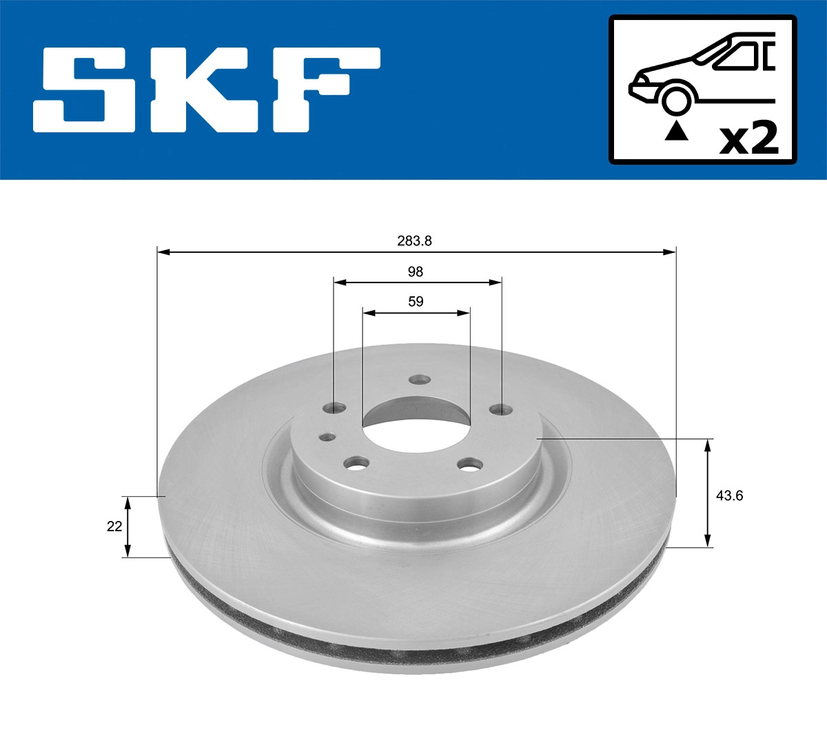 SKF VKBD 80150 V2 - Тормозные диски